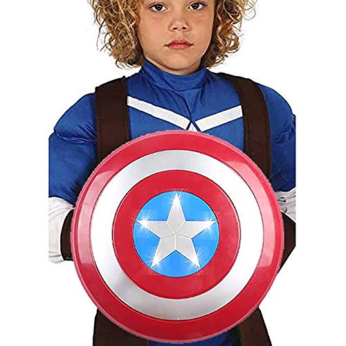 Escudo de Capitán América Capitán América Disfraces para Niños - Halloween - Carnaval - Superhéroe - Color Azul - Niño -Idea de Regalo Original Para Cumpleaños