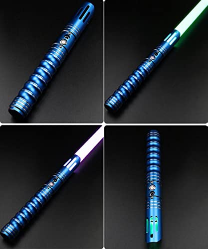 Espada Laser,láser Lightsaber LED-RGB 12 Colores Que cambian 10 Efectos de Sonido Espadas láser Recargables Juguete Regalo Cosplay Juguete Espada B,109CM