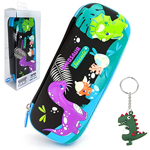 Estuche de Lápices Dinosaurio, Bolsas de Lápiz Dinosaurio, Estuches Lápiz de Gran Capacidad de Dinosaurio, Bolsa de Lápiz Portable de Dinosaurio, para Niñas, Niños y Adultos