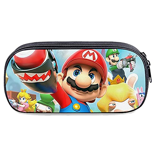 Estuche de Lápices Super Mario Estuche para lápices Mario Bros Estuches Escolares Mario Bros Bolsas para Niños Niñas Niños Papelería Oficina Material Escolar