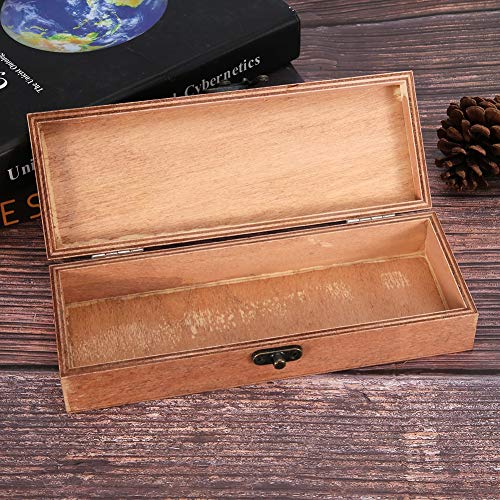 Estuche de madera natural creativo para guardar juguetes auriculares y bolígrafos almacenamiento pluma caso maquillaje