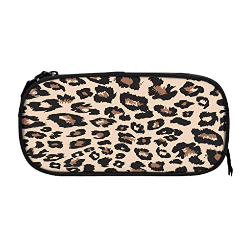 Estuche Escolar Piel de Guepardo Leopardo Animal, Multifuncional Estuche de lápices de Gran Capacidad para Hombre Mujer Estudiante en Escuela para Niñas Niños