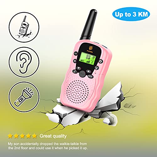 EUCOCO Regalo Niña 3 4 5 6 7 8 9 10 Años, Walkie Talkies Juguetes Niña 3-12 Años Juguetes para Niñas Juguetes Niña Regalos Niña 3-12 Años Juguetes para Niñas Juegos Exterior Niños