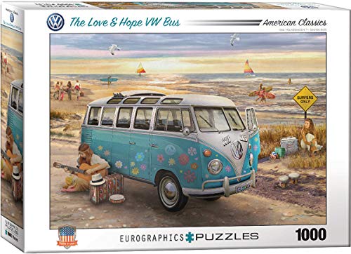 EuroGraphics - Puzle «The Love and Hope VW Bus» (1000 Piezas) - 6000-5310