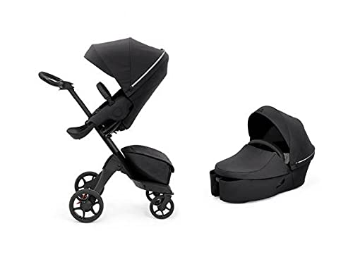 Evoleris Stokke Xplory X Rich Black - Cochecito con capazo