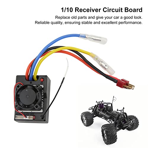 Evonecy Placa de Circuito del Receptor ESC, Accesorio del Coche RC Operación Simple Calidad Garantizada Fuerte para el Coche Wltoys 104001 RC