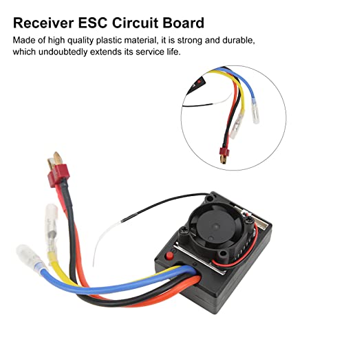 Evonecy Placa de Circuito del Receptor ESC, Accesorio del Coche RC Operación Simple Calidad Garantizada Fuerte para el Coche Wltoys 104001 RC