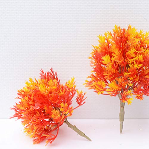 EXCEART 4 Piezas de Árboles Modelo Árboles Falsos Otoño Arce Planta Ornamental para Manualidades DIY Modelo de Construcción Paisaje Paisaje Naranja (19Cm 15Cm 13Cm Estilo 10Cm)