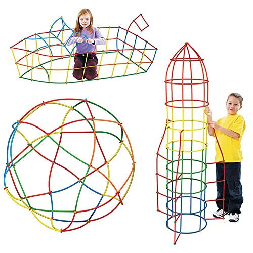 F Fityle Furs Furs Kids Tent For Kids - 300/400/500/600 Pack Fort Building Kit Building Toys Play Play Play Play Casa de Juegos para Niños para Niños Juguetes - 500 Piezas