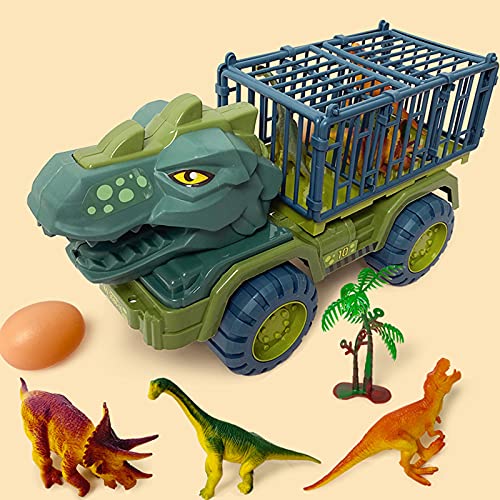 F Fityle Juguetes de Transporte de Vehículos, Transporte de Dinosaurios con Juguetes de Dinosaurios para Niños, Juguete de Simulación, Regalos para Niños