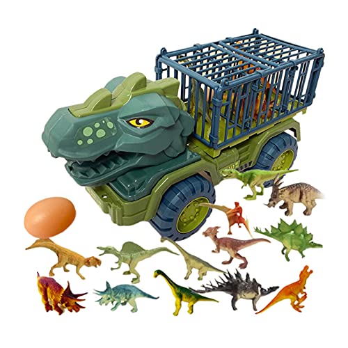 F Fityle Juguetes de Transporte de Vehículos, Transporte de Dinosaurios con Juguetes de Dinosaurios para Niños, Juguete de Simulación, Regalos para Niños