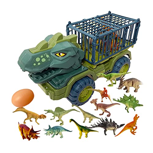 F Fityle Juguetes de Transporte de Vehículos, Transporte de Dinosaurios con Juguetes de Dinosaurios para Niños, Juguete de Simulación, Regalos para Niños