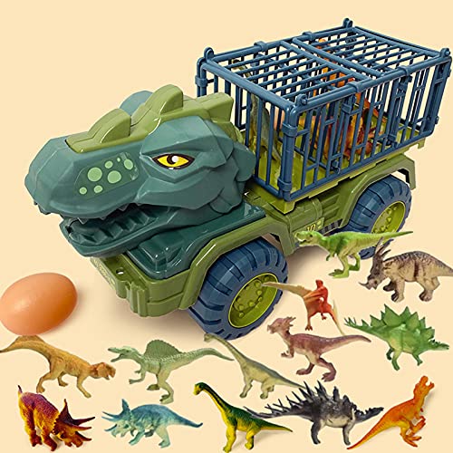 F Fityle Juguetes de Transporte de Vehículos, Transporte de Dinosaurios con Juguetes de Dinosaurios para Niños, Juguete de Simulación, Regalos para Niños