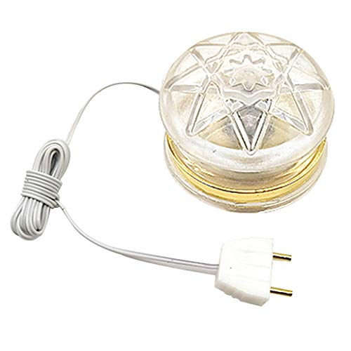 F Fityle Lámpara de Techo LED para casa de muñecas, lámpara de Techo con Pantalla de Vidrio, Accesorios para casa de muñecas 1:12 - Claro, B