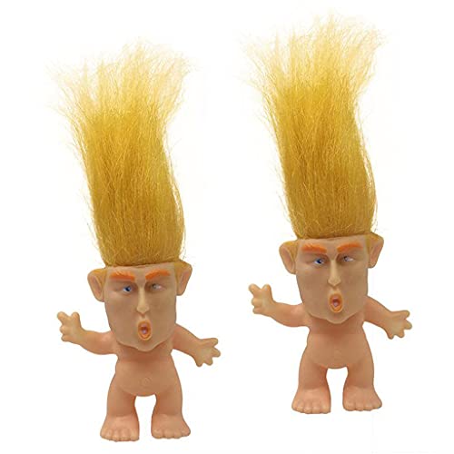 F Fityle Troll Muñecos de Troll de Pie Buena Suerte Muñecas Estatuillas Regalos Decorativos