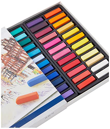 Faber-Castell 128272 - Estuche de cartón con 72 tizas pastel, mini, multicolor