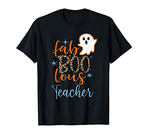 Faboolous Teacher Boo Ghost Teaching Halloween Costume Lover Camiseta