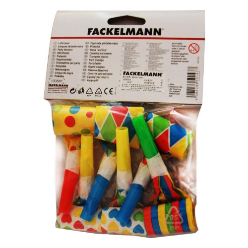 Fackelmann Trombette para el partido, Papel, multicolor