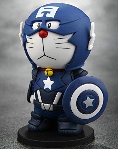 Factorydiy Animación Personaje Modelo Doraemon Doraemon Doraemon Doraemon Stealth Suit Edition Alto Aproximadamente 10CM Anime Estatua Adornos colección de Juguetes para Regalo de Amigo