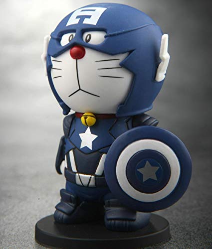 Factorydiy Animación Personaje Modelo Doraemon Doraemon Doraemon Doraemon Stealth Suit Edition Alto Aproximadamente 10CM Anime Estatua Adornos colección de Juguetes para Regalo de Amigo