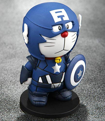 Factorydiy Animación Personaje Modelo Doraemon Doraemon Doraemon Doraemon Stealth Suit Edition Alto Aproximadamente 10CM Anime Estatua Adornos colección de Juguetes para Regalo de Amigo