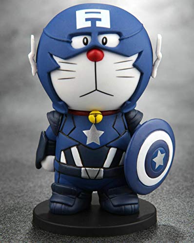 Factorydiy Animación Personaje Modelo Doraemon Doraemon Doraemon Doraemon Stealth Suit Edition Alto Aproximadamente 10CM Anime Estatua Adornos colección de Juguetes para Regalo de Amigo