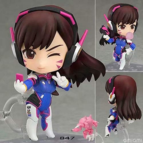 Factorydiy Figura de acción de Anime Modelo Figuras de Arcilla Overwatch Overwatch DVA Song Hana Doll Toy Alto Aproximadamente 10CM, Adultos y fanáticos del Anime