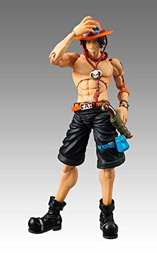 Factorydiy Figuras Anime Baratas Anime One Piece Articulaciones Moveable Ace PVC Figura de acción Colección Modelo Juguetes, Alto Aprox18 CM Modelo de Personaje de Anime