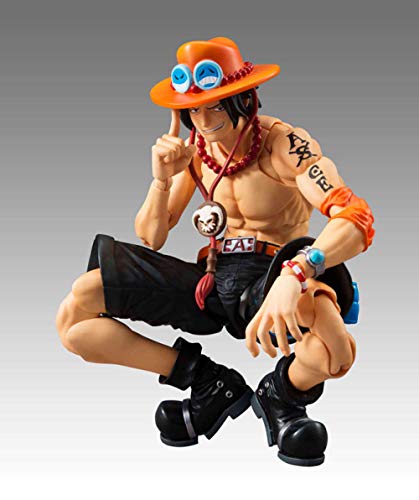 Factorydiy Figuras Anime Baratas Anime One Piece Articulaciones Moveable Ace PVC Figura de acción Colección Modelo Juguetes, Alto Aprox18 CM Modelo de Personaje de Anime