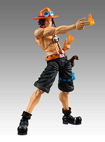 Factorydiy Figuras Anime Baratas Anime One Piece Articulaciones Moveable Ace PVC Figura de acción Colección Modelo Juguetes, Alto Aprox18 CM Modelo de Personaje de Anime