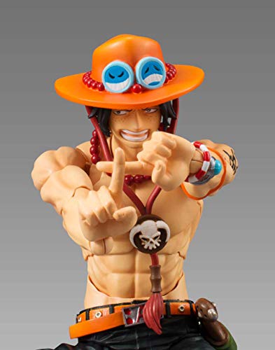 Factorydiy Figuras Anime Baratas Anime One Piece Articulaciones Moveable Ace PVC Figura de acción Colección Modelo Juguetes, Alto Aprox18 CM Modelo de Personaje de Anime