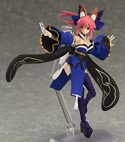 Factorydiy Figuras Anime Baratas Figma Fate Extra Caster Tamamo No Mae Fox Girl Bjd PVC Figuras de acción Juguetes, Alto Aprox.15 CM Adornos Coleccionables Juguete Animaciones Modelo de Personaje