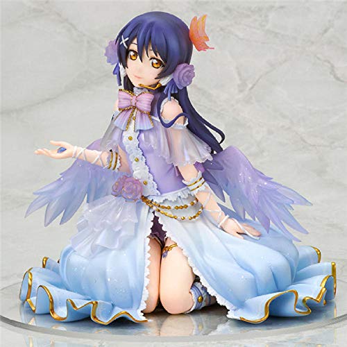 Factorydiy Figuras Anime Baratas Love Live Anime Figuras UMI Girls Ilustración School Idol PVC Colección de acción Modelo de Juguete Alto Aprox16 Cm Modelo de Personaje de Anime