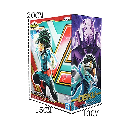 Factorydiy Figuras Anime Baratas Midoriya Izuku Deku My Hero Academia Anime Figuras de acción Juguetes The Movie Heroes, Alto Aprox.15 CM de Juguetes para Regalo de Amigo