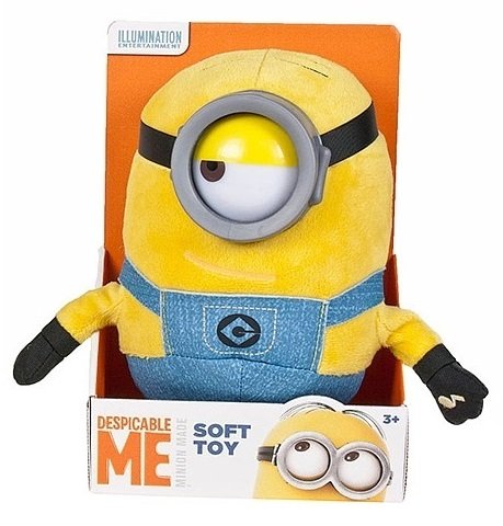 Famosa Softies - Minions Figura Minions Sturat 21 cm con sonido (Famosa 760014585)