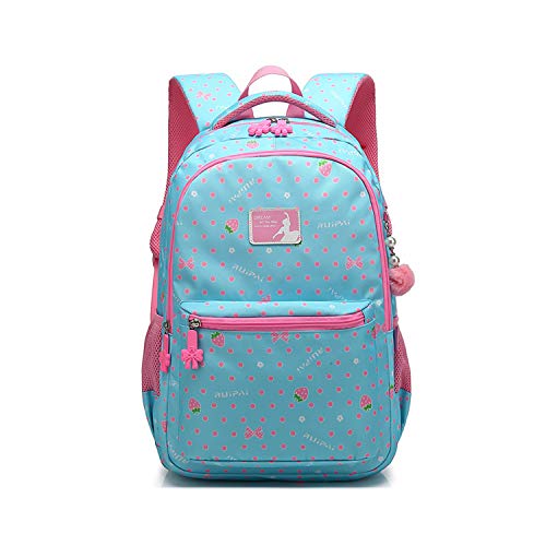 FANDARE Mochila Infantil para niña Mochila Escolar Toddler Kids Mochila Escolar Adolescente Daypacks Niño Viaje Mochilas Impermeable Poliéster Azul