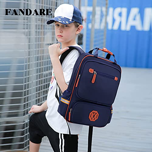 FANDARE Moda Mochilas Infantiles Mochilas Tipo Casual Bolsas Escolares Niña Niño Bolsa de Viaje Children Bolsos de Mujer Adolescente School Bag Outdoor Viaje Infantiles Daypack Nylon Azul M