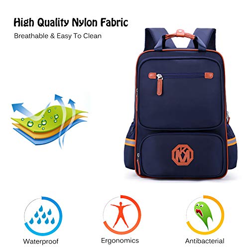 FANDARE Moda Mochilas Infantiles Mochilas Tipo Casual Bolsas Escolares Niña Niño Bolsa de Viaje Children Bolsos de Mujer Adolescente School Bag Outdoor Viaje Infantiles Daypack Nylon Azul M