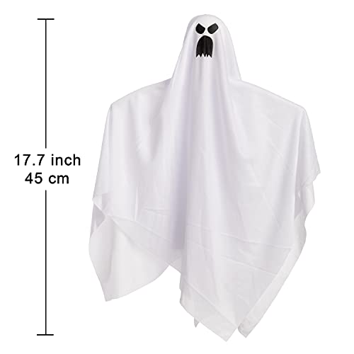 Fantasmas Colgantes de Halloween 45 cm (5 Pack) para Decoración de Fiesta de Halloween, Lindo Fantasma Volador para Colgar