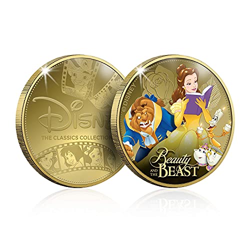 FANTASY CLUB Disney Colección Completa de Clásicos 02 - 6 Monedas / Medallas conmemorativas acuñadas con baño en Oro 24 Quilates y coloreadas a 4 Colores - 44mm