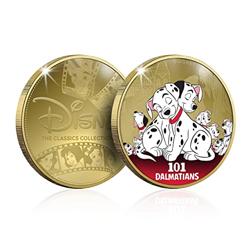 FANTASY CLUB Disney Colección Completa de Clásicos 02 - 6 Monedas / Medallas conmemorativas acuñadas con baño en Oro 24 Quilates y coloreadas a 4 Colores - 44mm