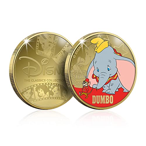 FANTASY CLUB Disney Colección Completa de Clásicos 02 - 6 Monedas / Medallas conmemorativas acuñadas con baño en Oro 24 Quilates y coloreadas a 4 Colores - 44mm