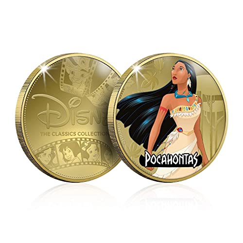 FANTASY CLUB Disney Colección Completa de Clásicos 02 - 6 Monedas / Medallas conmemorativas acuñadas con baño en Oro 24 Quilates y coloreadas a 4 Colores - 44mm