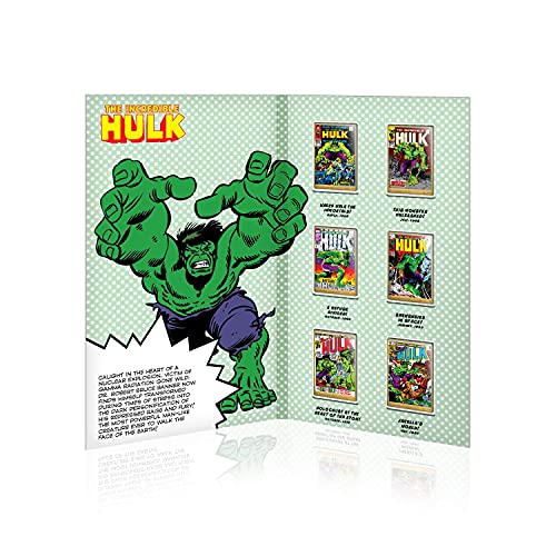 FANTASY CLUB Marvel Comics Colección Completa El Increible Hulk, 6 Lingotes bañados en Oro 24 Quilates