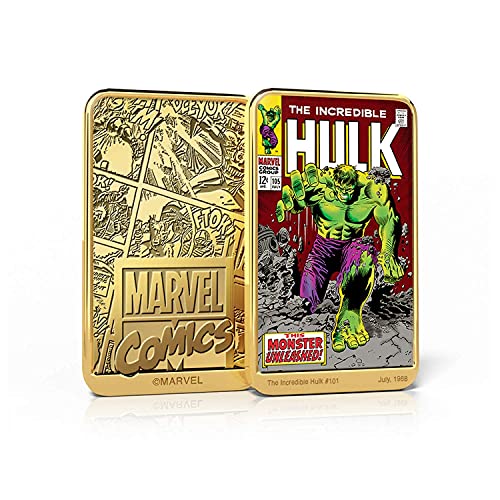 FANTASY CLUB Marvel Comics Colección Completa El Increible Hulk, 6 Lingotes bañados en Oro 24 Quilates