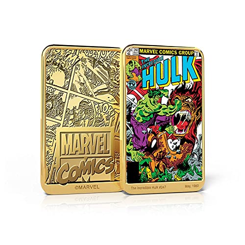 FANTASY CLUB Marvel Comics Colección Completa El Increible Hulk, 6 Lingotes bañados en Oro 24 Quilates