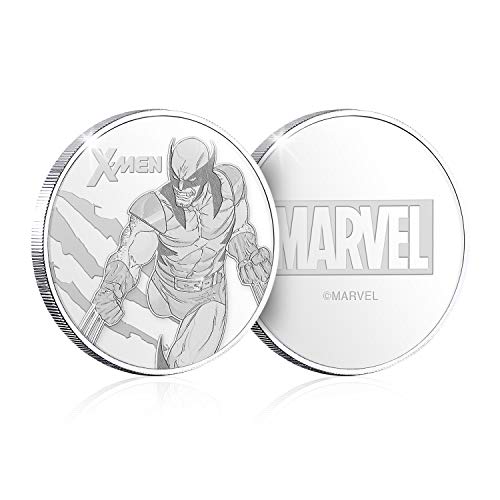 FANTASY CLUB Marvel X-Men - Moneda / Medalla Oficial acuñada y bañada en Plata .999 presentada en Blister Coleccionista - 32mm