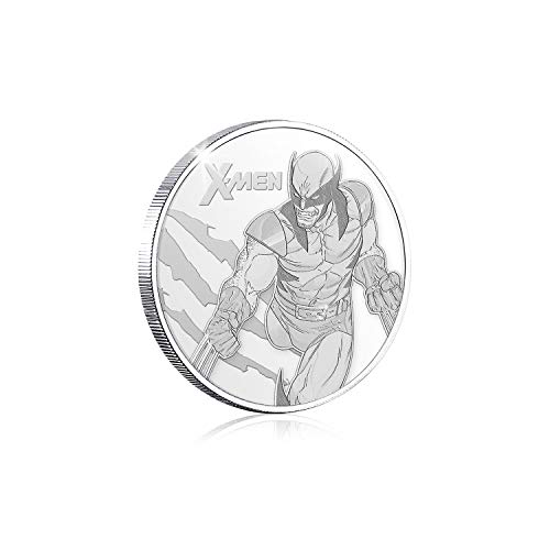 FANTASY CLUB Marvel X-Men - Moneda / Medalla Oficial acuñada y bañada en Plata .999 presentada en Blister Coleccionista - 32mm