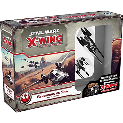 Fantasy Flight Games Star Wars X-Wing: Renegados de Saw-Español, Color (FFSWX74)