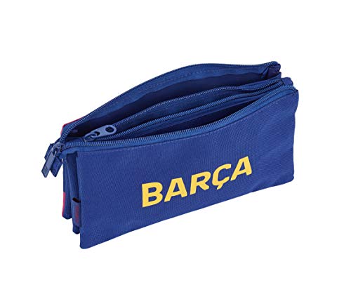 FCB Estuche, Niños Unisex, Azul Marino, 21x8x6